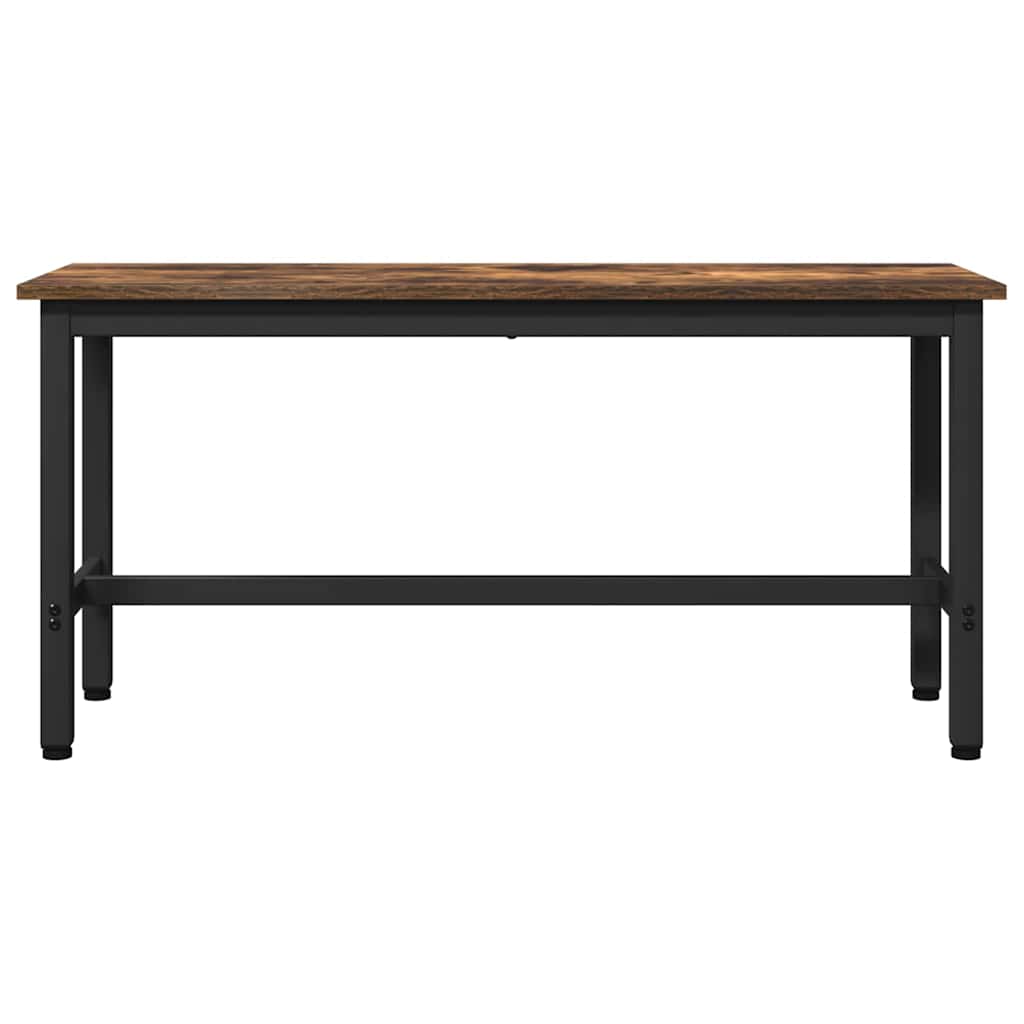 Spisebænk 2 pcs Røget eg 100 x 32,5 x 48,5 cm