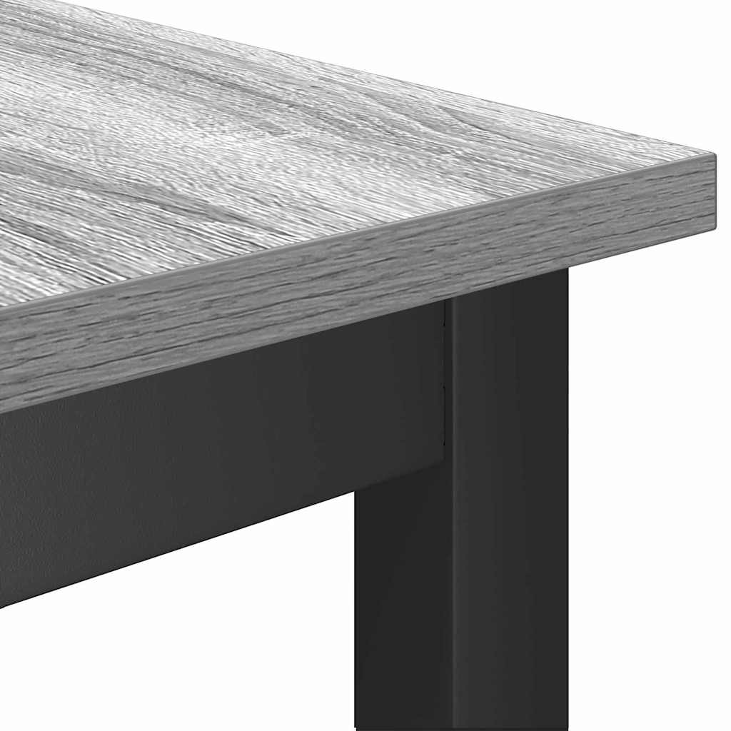 Spisebænk 2 pcs Grå Sonoma 100 x 32,5 x 48,5 cm