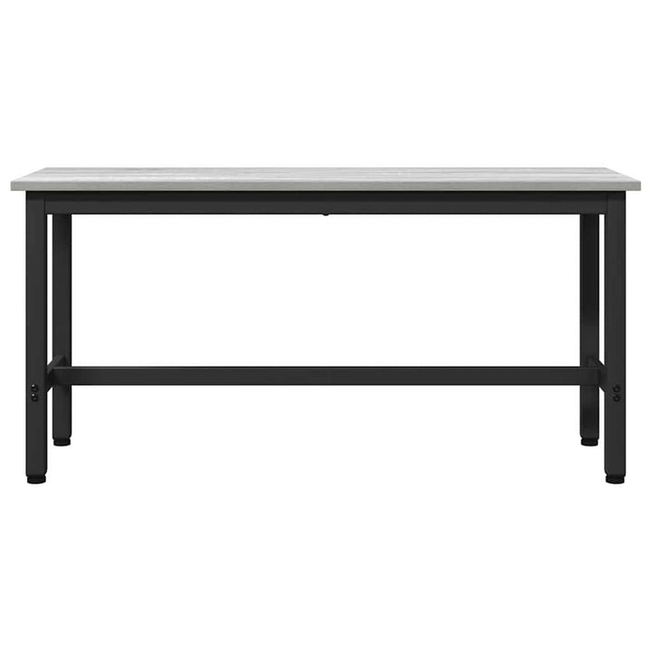 Spisebænk 2 pcs Grå Sonoma 100 x 32,5 x 48,5 cm