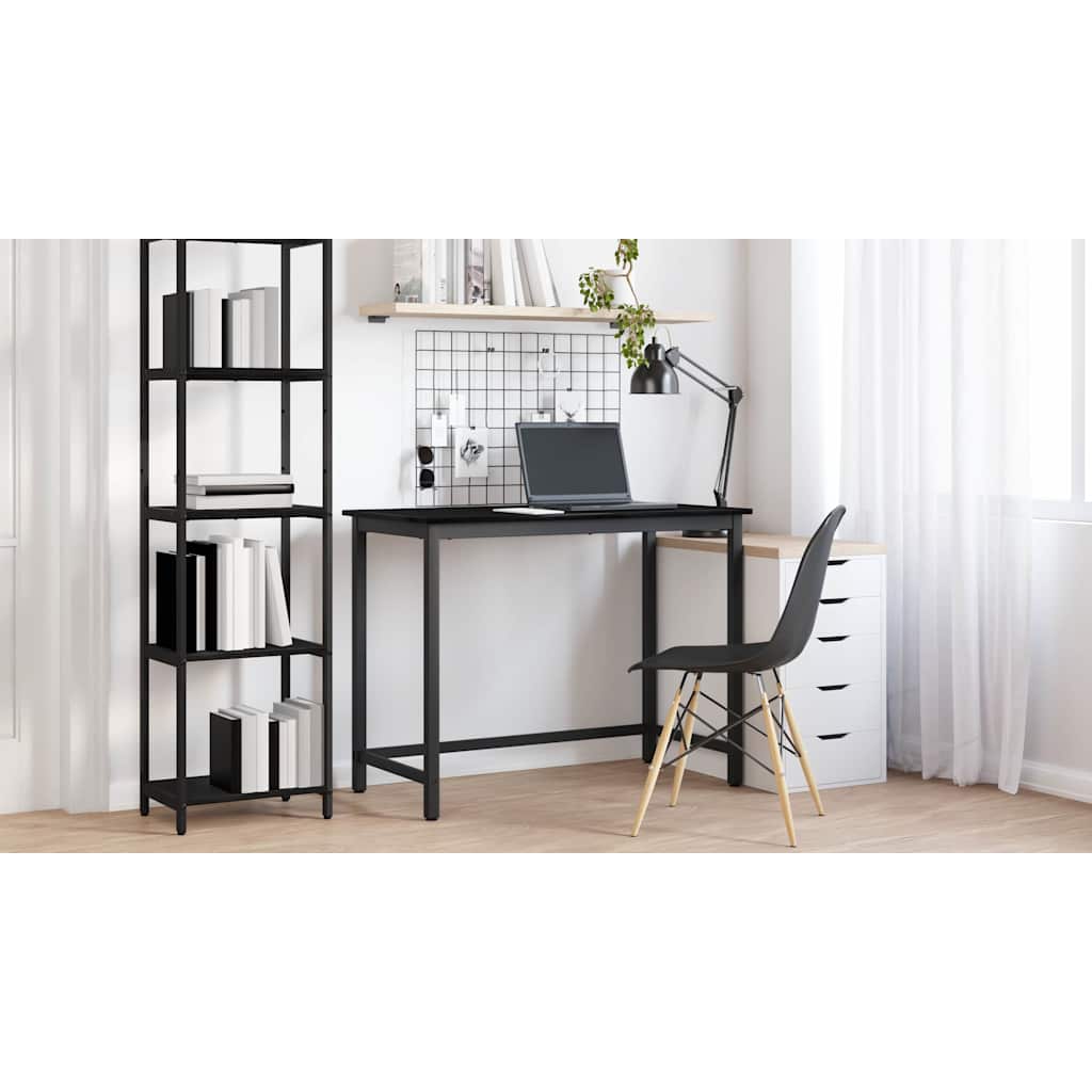 bord Sort eg 80 x 50 x 76,5 cm Ingeniørtræ og stål