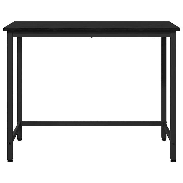 bord Sort eg 80 x 50 x 76,5 cm Ingeniørtræ og stål
