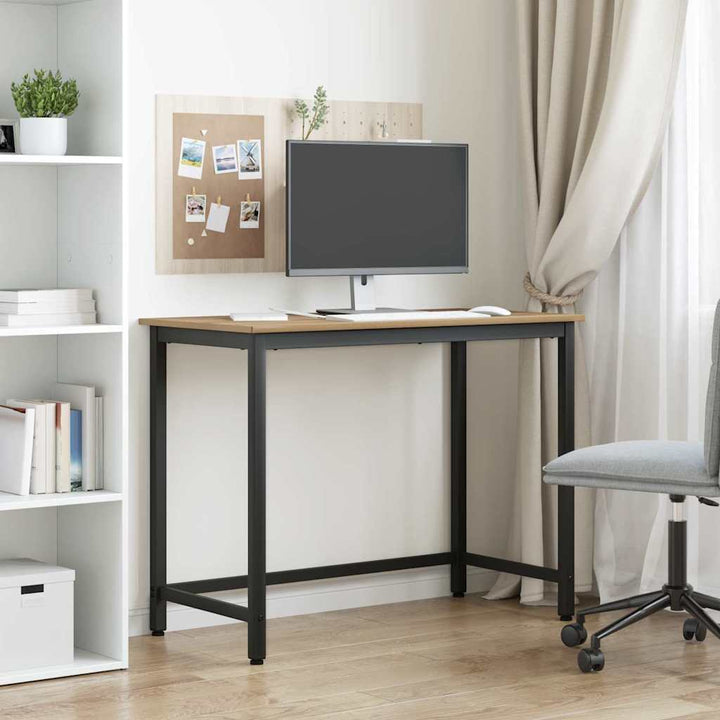bord Artisan Egetræ 80 x 50 x 76,5 cm Ingeniørtræ og stål