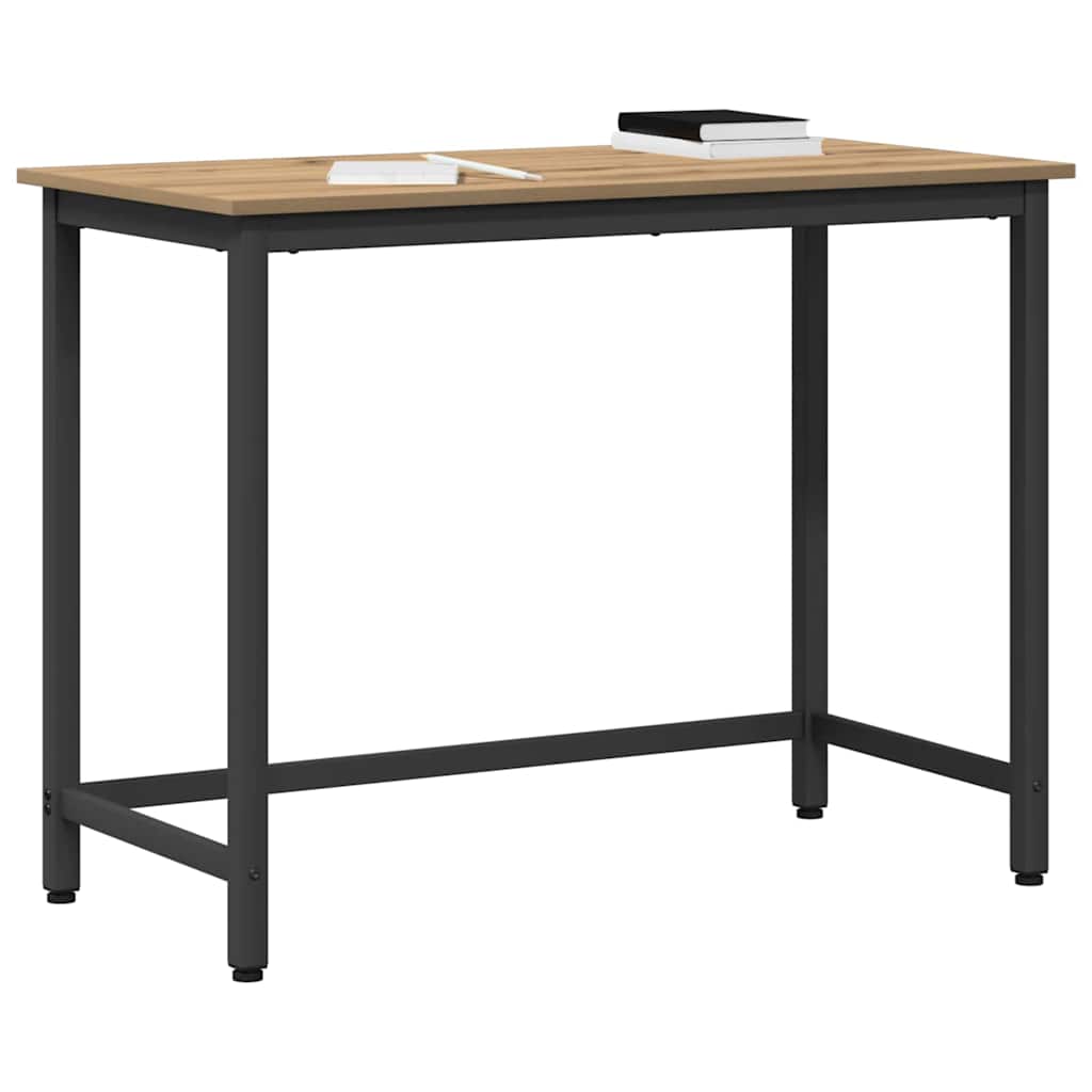 bord Artisan Egetræ 80 x 50 x 76,5 cm Ingeniørtræ og stål