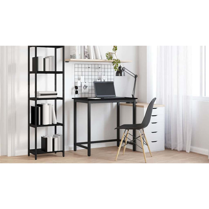 bord Sort eg 100 x 50 x 76,5 cm Ingeniørtræ og stål