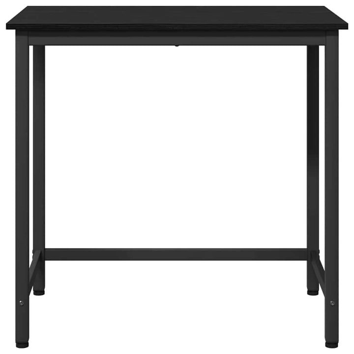 bord Sort eg 100 x 50 x 76,5 cm Ingeniørtræ og stål