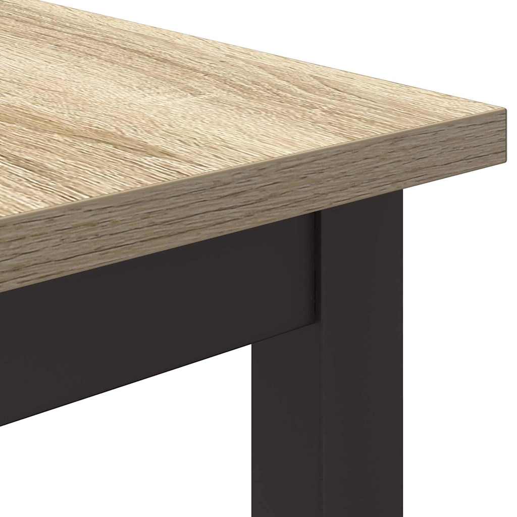 bord Sonoma eg 100 x 50 x 76,5 cm Ingeniørtræ og stål