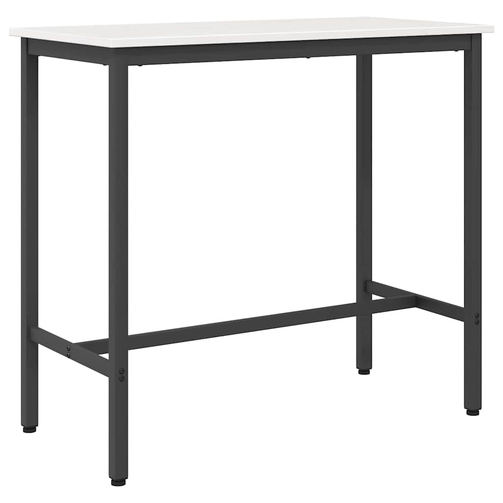 bord Hvid 100 x 50 x 91 cm Ingeniørtræ og stål