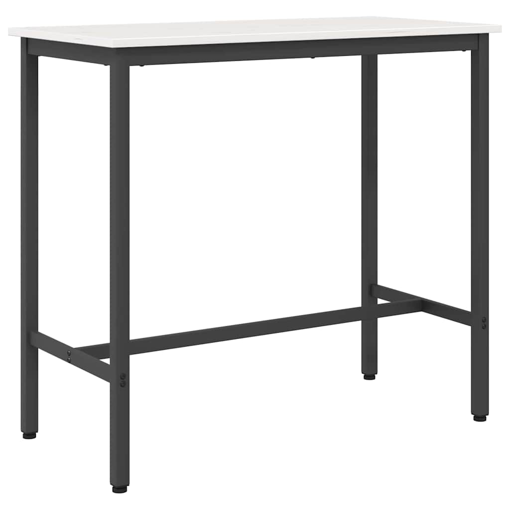 bord Hvid 100 x 50 x 91 cm Ingeniørtræ og stål