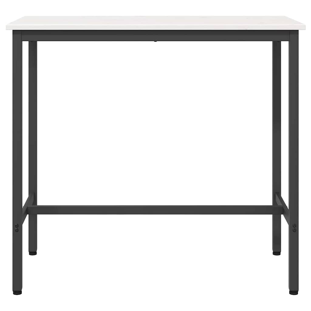 bord Hvid 100 x 50 x 91 cm Ingeniørtræ og stål