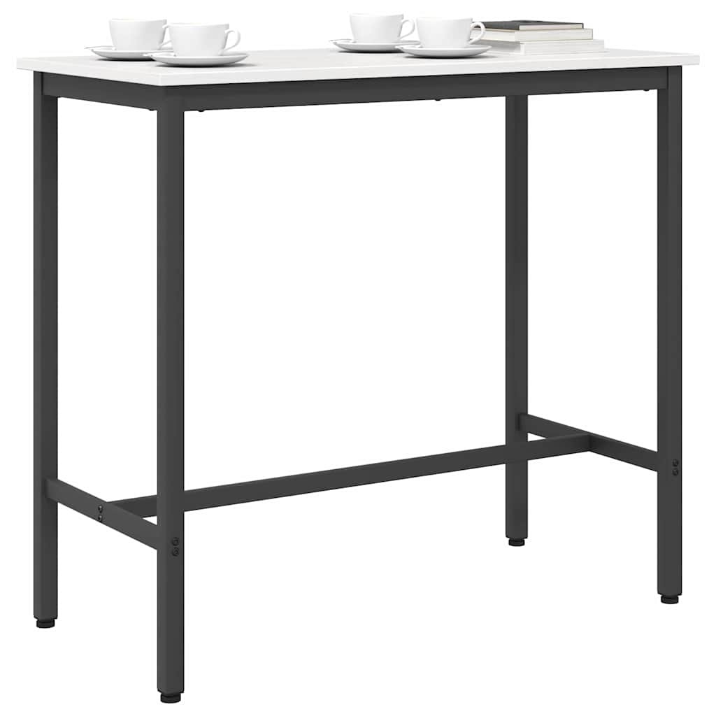 bord Hvid 100 x 50 x 91 cm Ingeniørtræ og stål