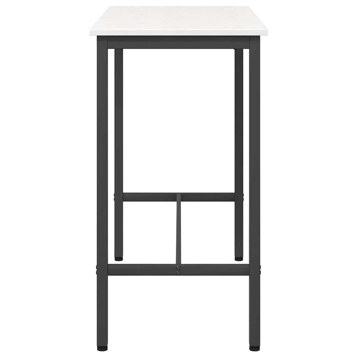 bord Hvid 100 x 50 x 91 cm Ingeniørtræ og stål