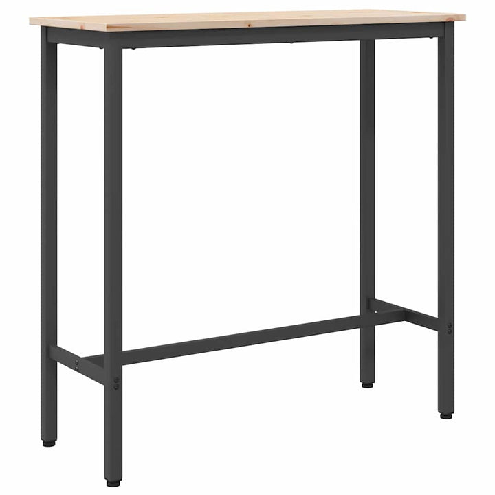 bord Naturfarvet 100 x 40 x 101 cm Ingeniørtræ og stål