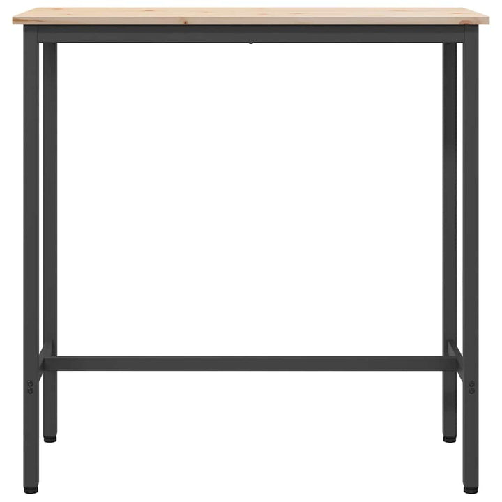 bord Naturfarvet 100 x 40 x 101 cm Ingeniørtræ og stål