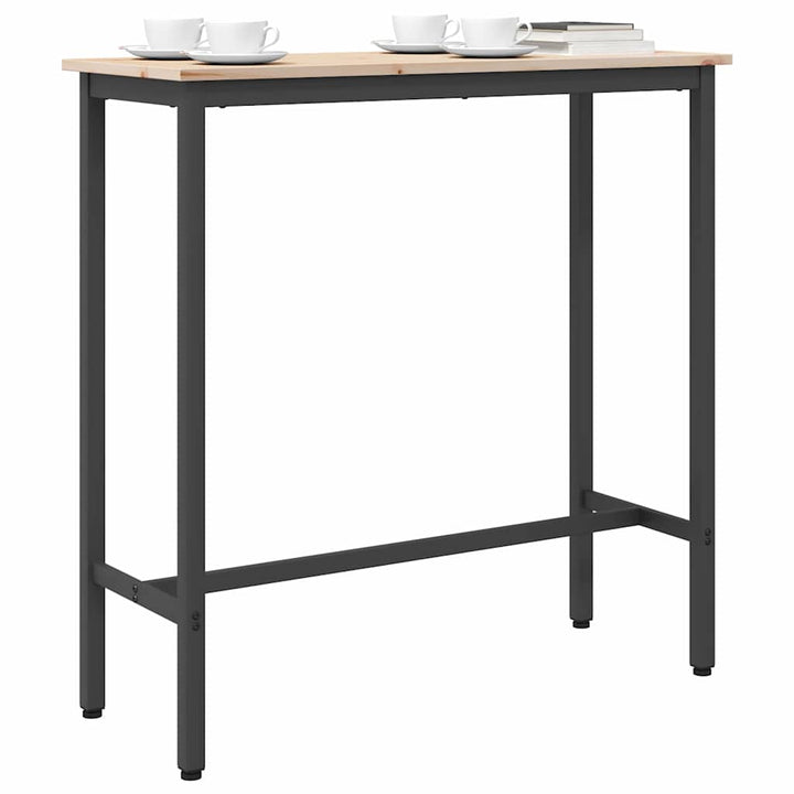 bord Naturfarvet 100 x 40 x 101 cm Ingeniørtræ og stål