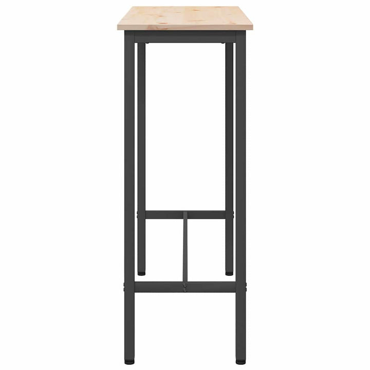 bord Naturfarvet 100 x 40 x 101 cm Ingeniørtræ og stål