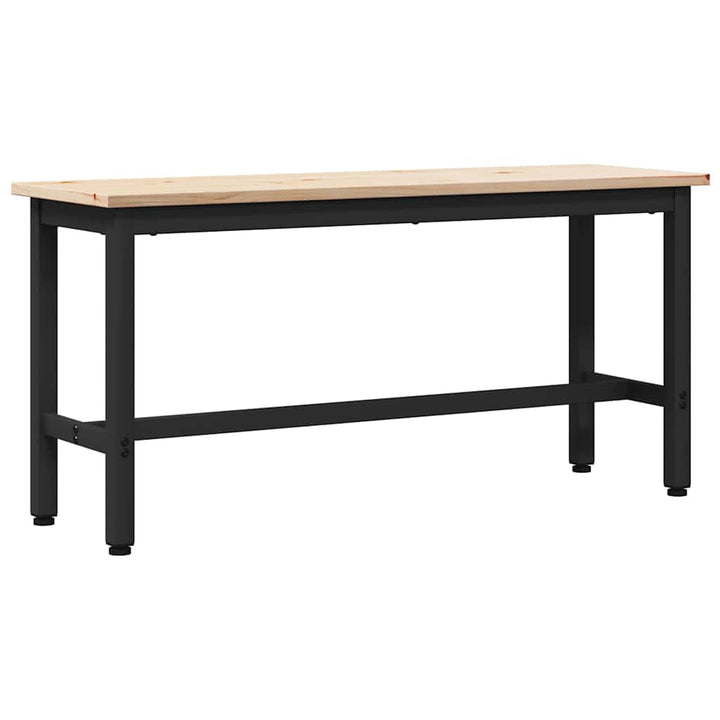 Spisebænk Naturfarvet 100 x 32,5 x 49 cm Massivt fyrretræ