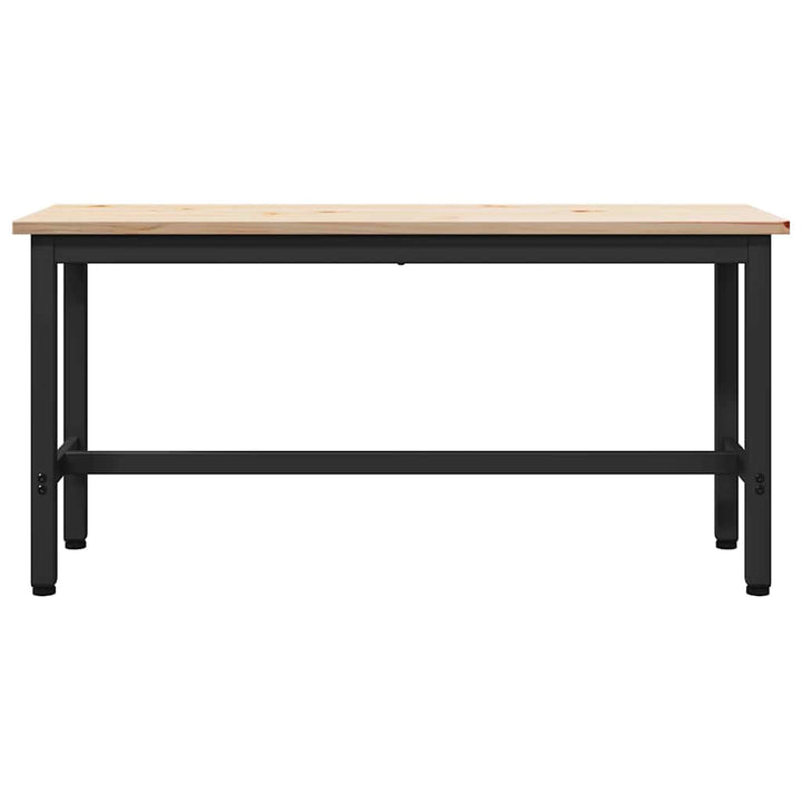Spisebænke 2 pcs Naturfarvet 100 x 32,5 x 49 cm