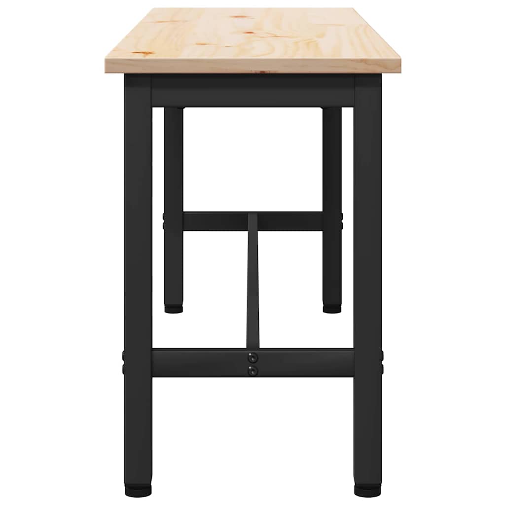 Spisebænke 2 pcs Naturfarvet 100 x 32,5 x 49 cm