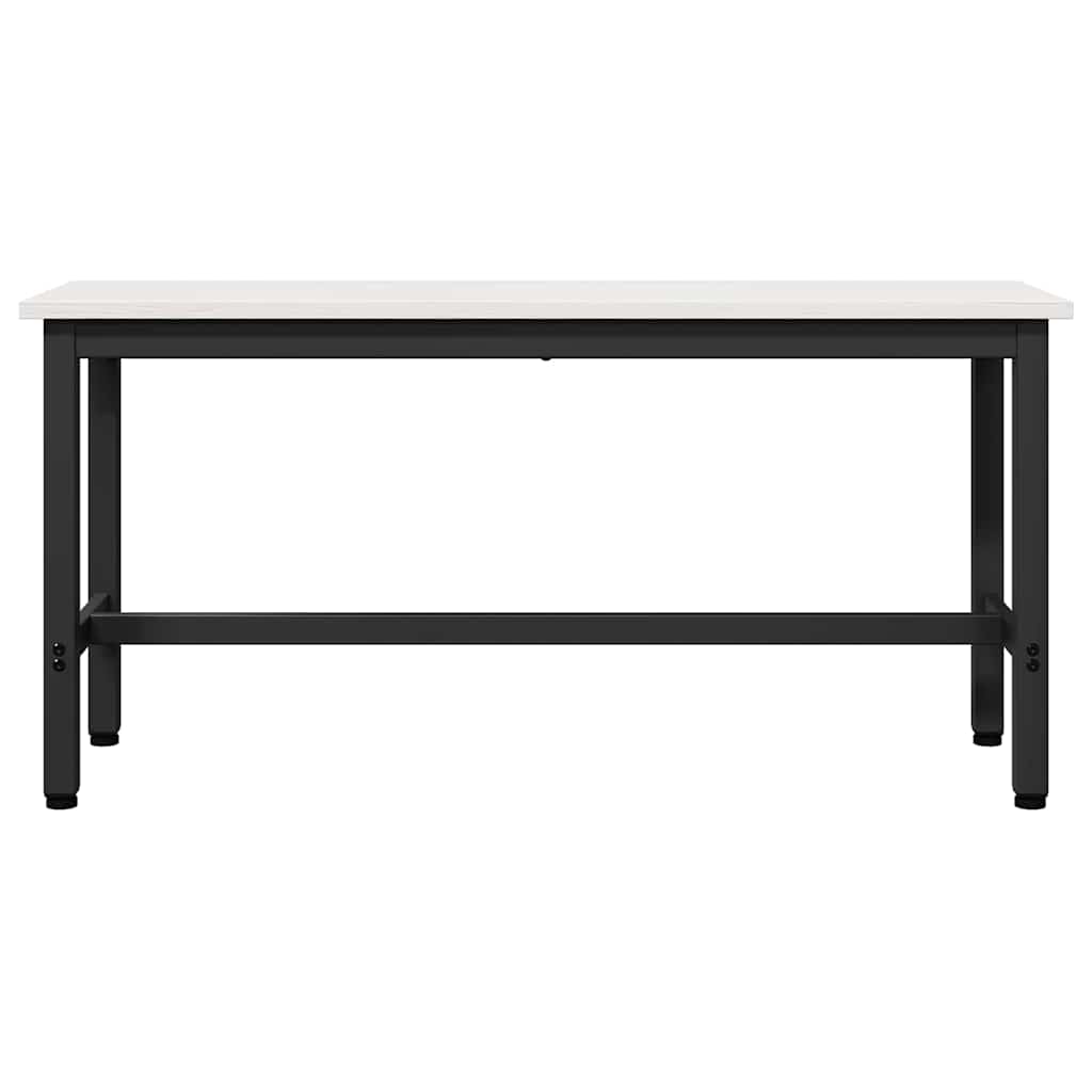 Spisebænk Hvid 100 x 32,5 x 49 cm Massivt fyrretræ