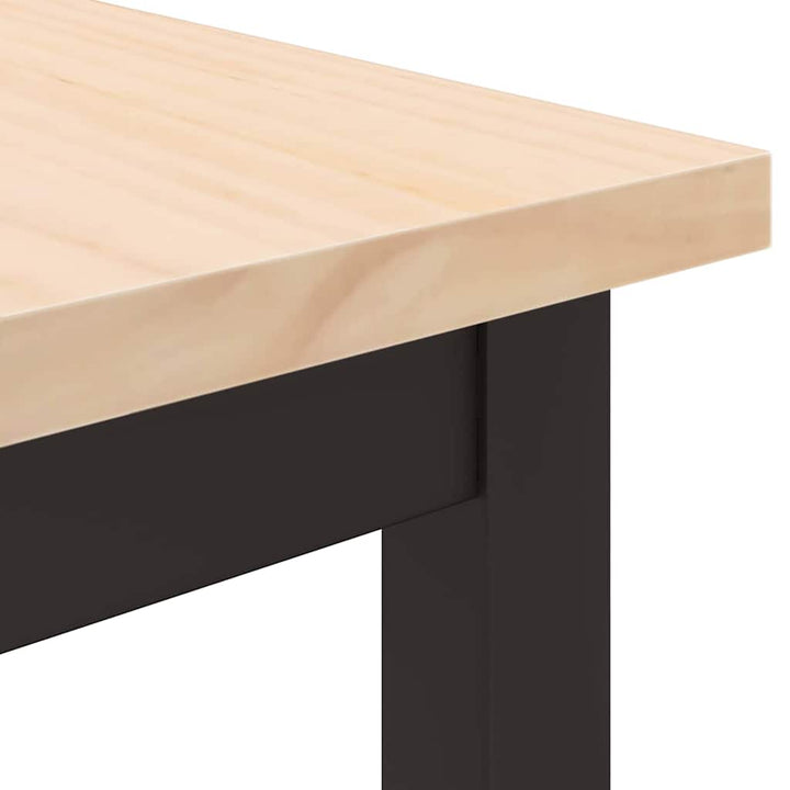 bord Naturfarvet 80 x 50 x 77 cm Ingeniørtræ og stål