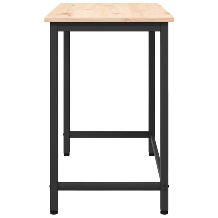 bord Naturfarvet 80 x 50 x 77 cm Ingeniørtræ og stål