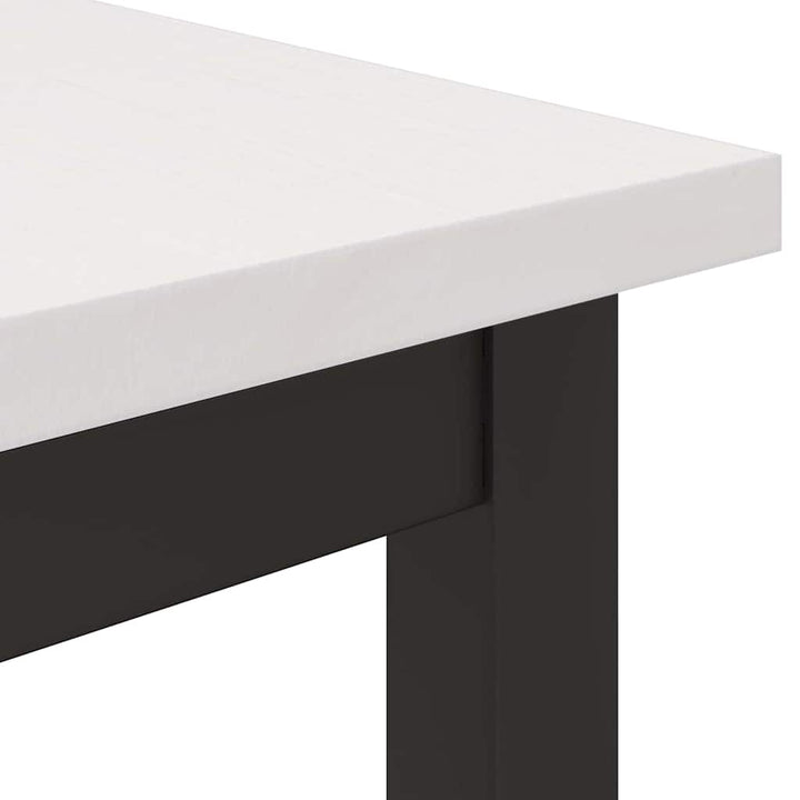 bord Hvid 80 x 50 x 77 cm Ingeniørtræ og stål