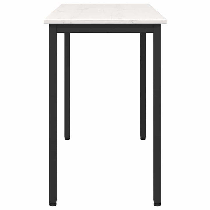 bord Hvid 100 x 50 x 77 cm Ingeniørtræ og stål