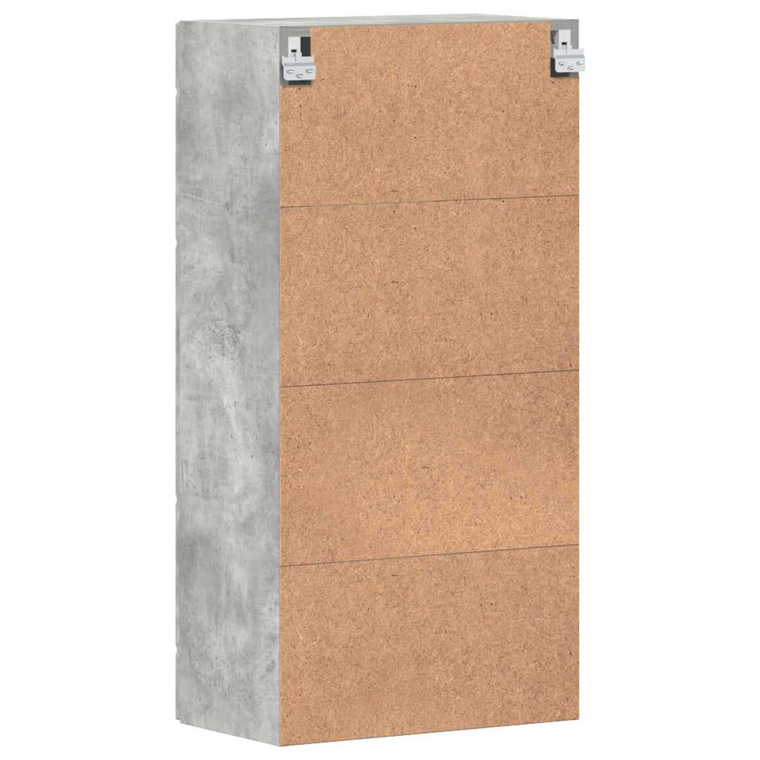 Træskab Beton Grå 50 x 29 x 100 cm Konstrueret træ