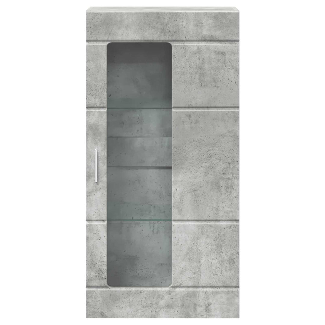 Træskab Beton Grå 50 x 29 x 100 cm Konstrueret træ