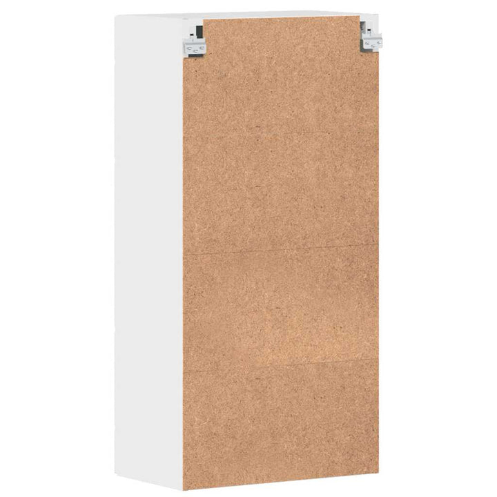 Træskab Høj gloss hvid 50 x 29 x 100 cm Konstrueret træ