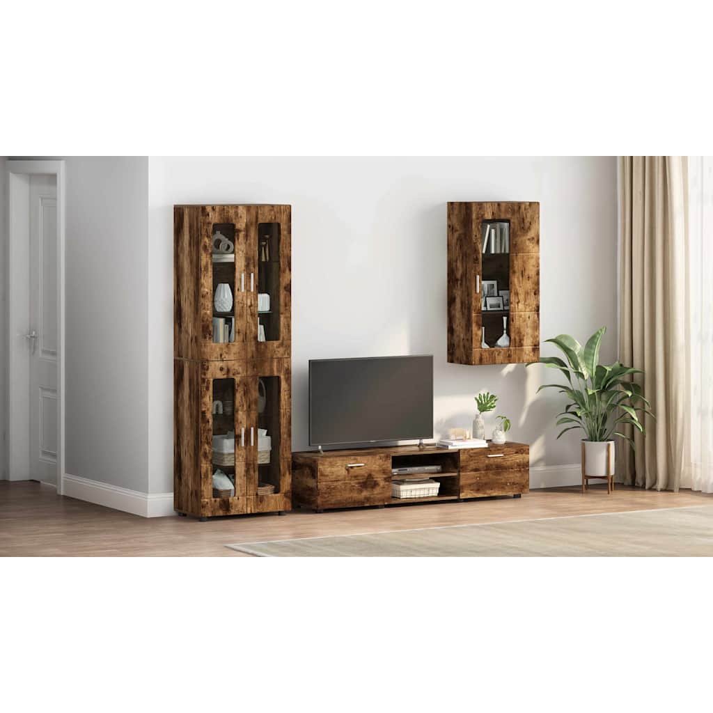 Træskab Røget eg 50 x 29 x 100 cm Konstrueret træ