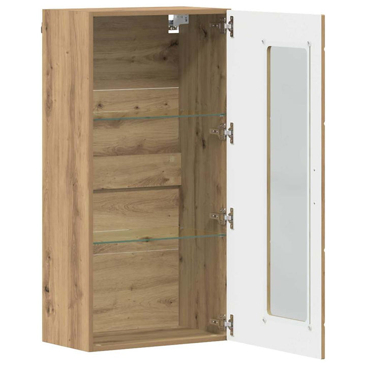 Træskab Artisan Egetræ 50 x 29 x 100 cm Konstrueret træ