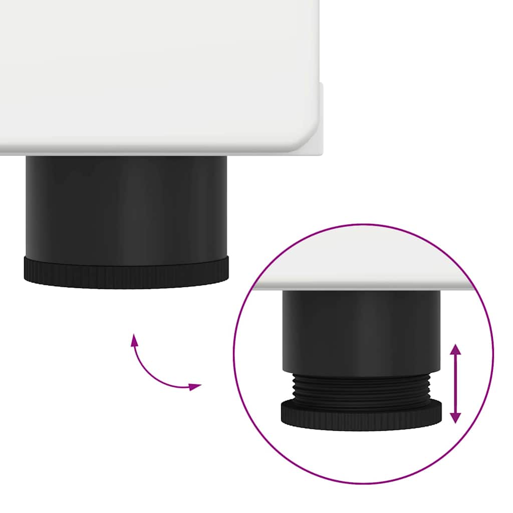 Træskab med skuffe Hvid 150 x 39 x 30 cm Konstrueret træ