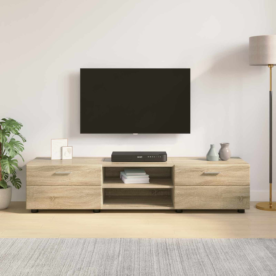 Træskab med skuffe Sonoma eg 150 x 39 x 30 cm Konstrueret træ