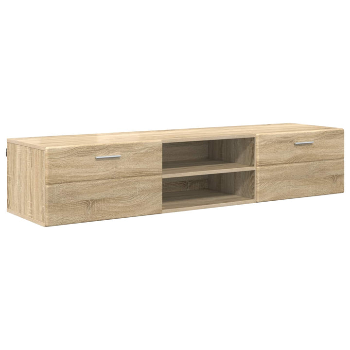 Træskab med skuffe Sonoma eg 150 x 39 x 30 cm Konstrueret træ