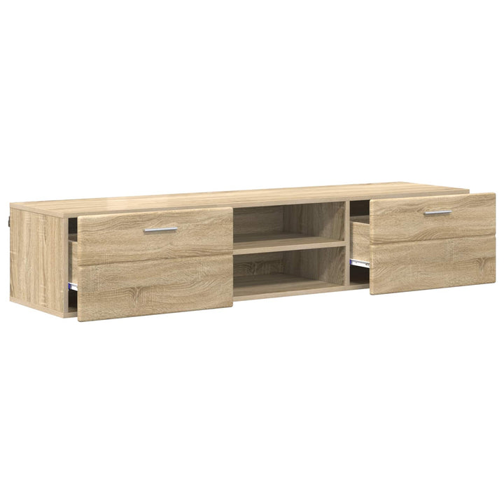 Træskab med skuffe Sonoma eg 150 x 39 x 30 cm Konstrueret træ