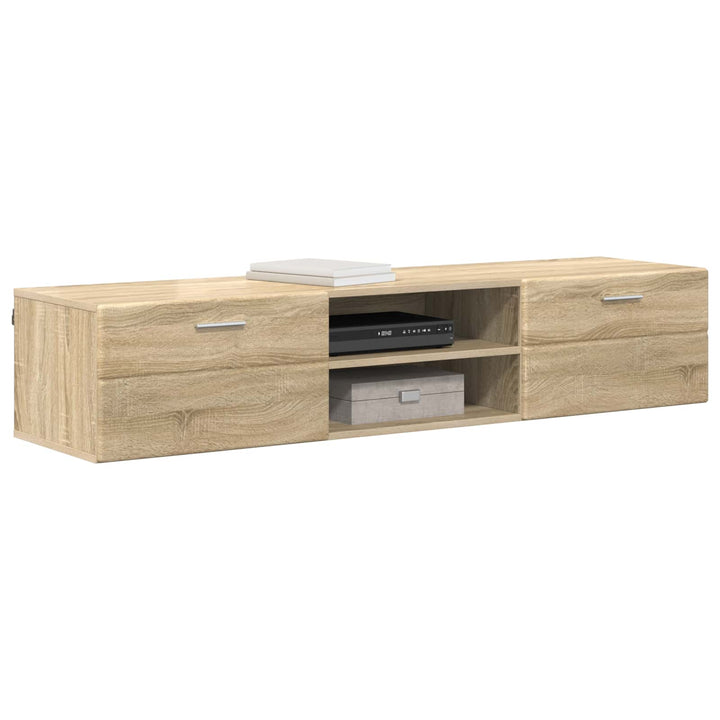 Træskab med skuffe Sonoma eg 150 x 39 x 30 cm Konstrueret træ