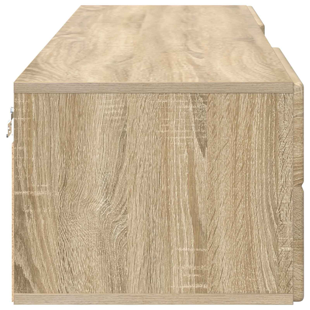 Træskab med skuffe Sonoma eg 150 x 39 x 30 cm Konstrueret træ