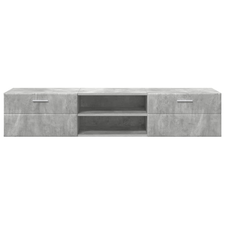 Træskab med skuffe Beton Grå 150 x 39 x 30 cm Konstrueret træ