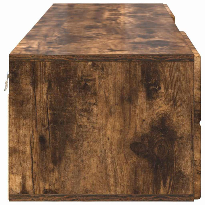 Træskab med skuffe Røget eg 150 x 39 x 30 cm Konstrueret træ