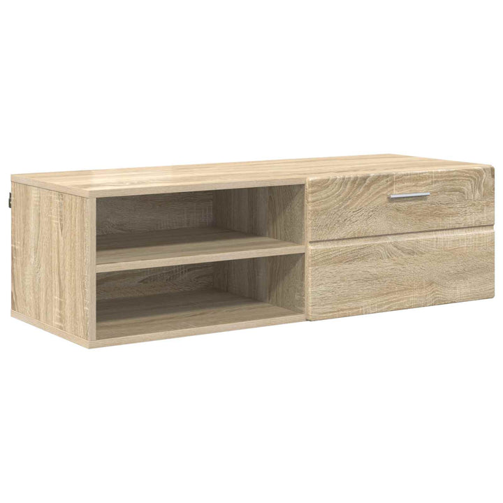 Træskab med skuffe Sonoma eg 100,5 x 39 x 30 cm Konstrueret træ