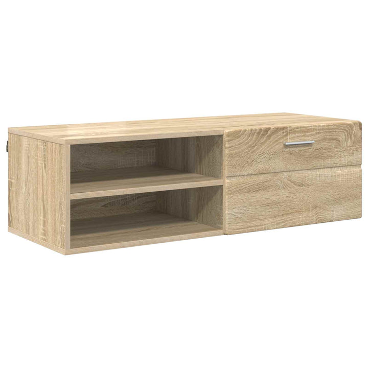 Træskab med skuffe Sonoma eg 100,5 x 39 x 30 cm Konstrueret træ