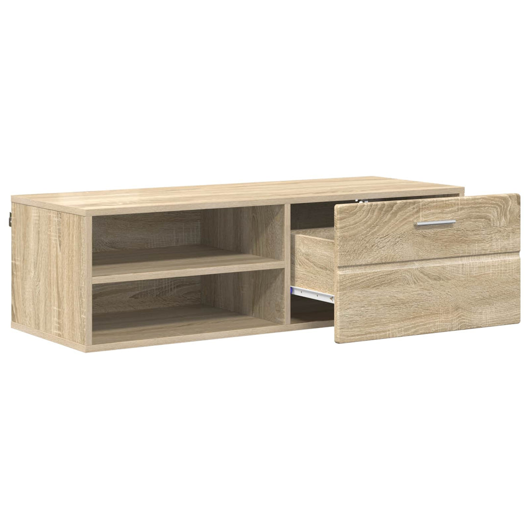 Træskab med skuffe Sonoma eg 100,5 x 39 x 30 cm Konstrueret træ