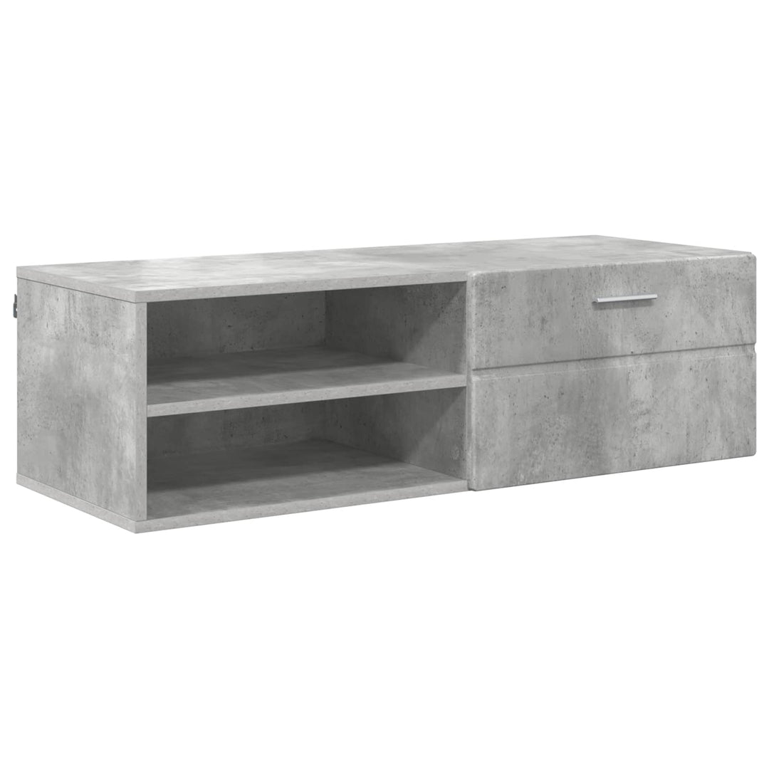 Træskab Høj gloss hvid 100,5 x 39 x 30 cm Konstrueret træ