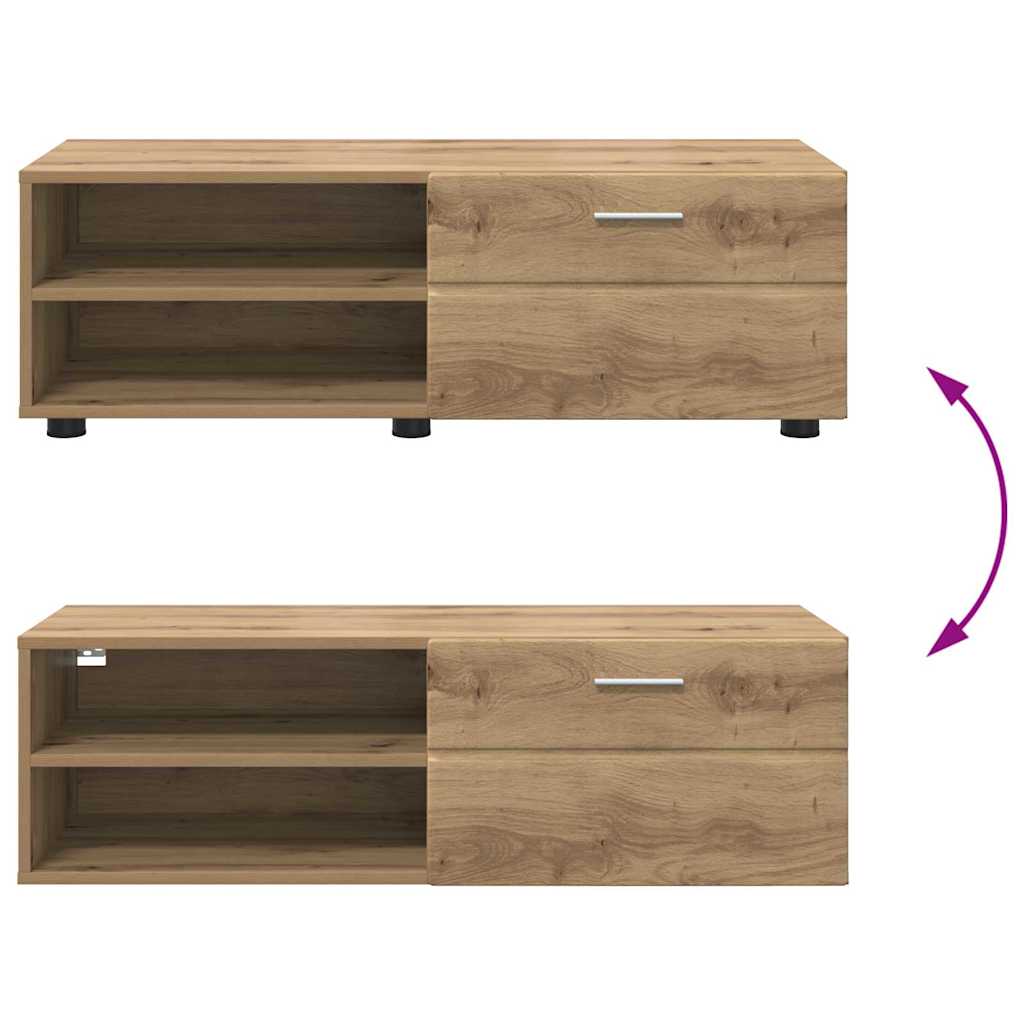 Træskab Artisan Egetræ 100,5 x 39 x 30 cm Konstrueret træ