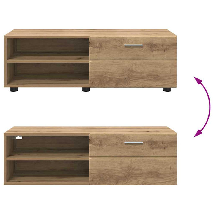 Træskab Artisan Egetræ 100,5 x 39 x 30 cm Konstrueret træ