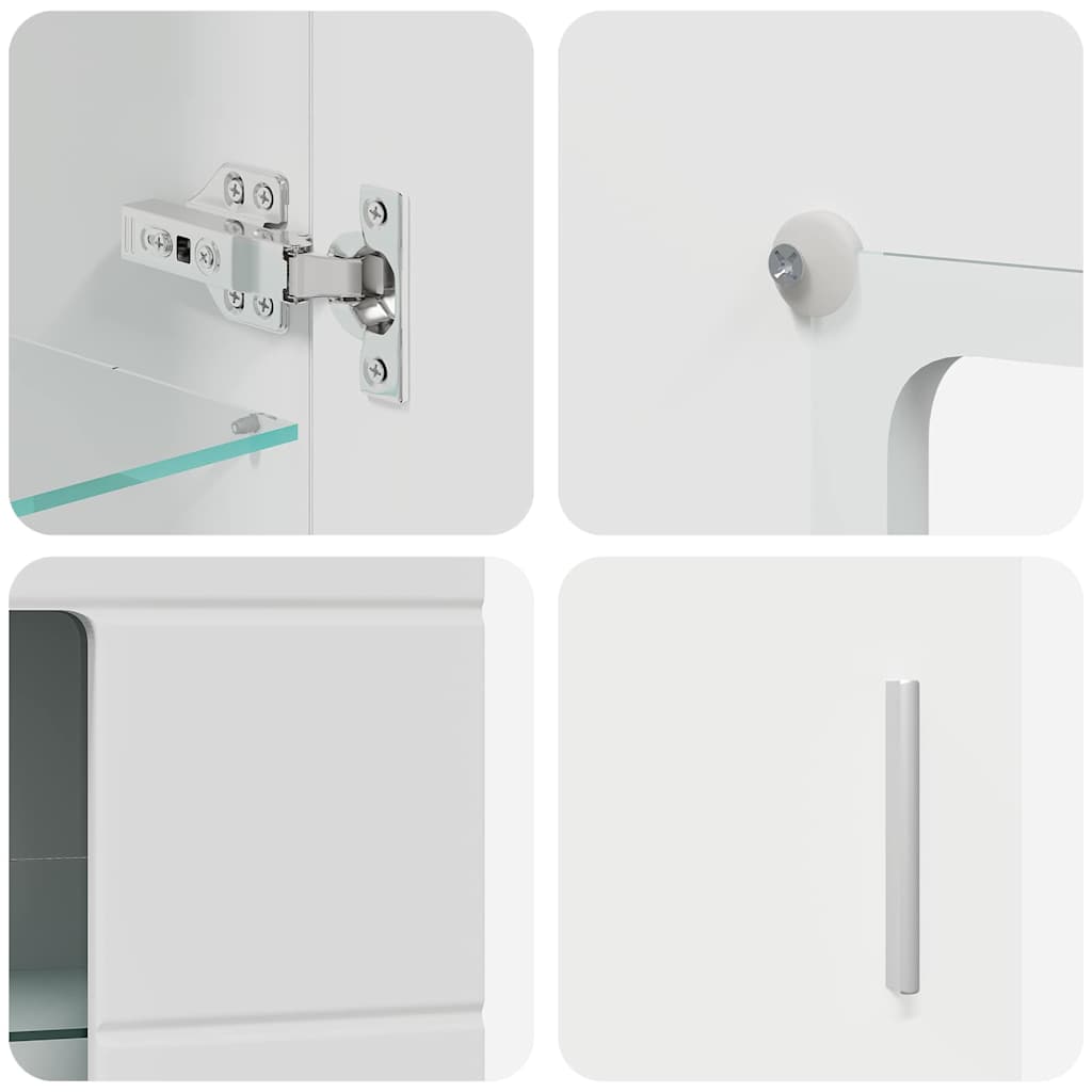 Sideboard FLORIN Hvid 55,5 x 29 x 103 cm Konstrueret træ