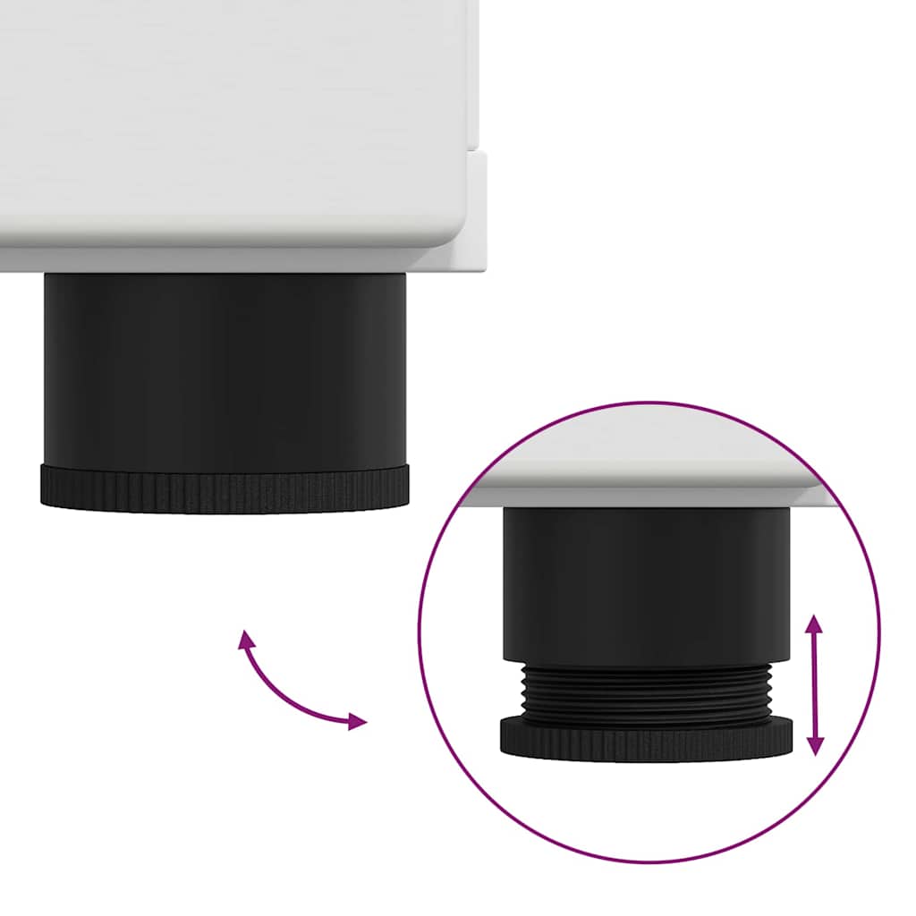 Sideboard FLORIN Hvid 55,5 x 29 x 103 cm Konstrueret træ