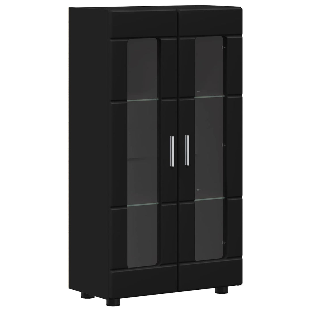 Sideboard FLORIN Sort 55,5 x 29 x 100 cm Konstrueret træ
