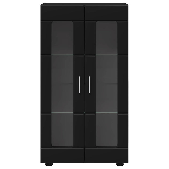 Sideboard FLORIN Sort 55,5 x 29 x 100 cm Konstrueret træ